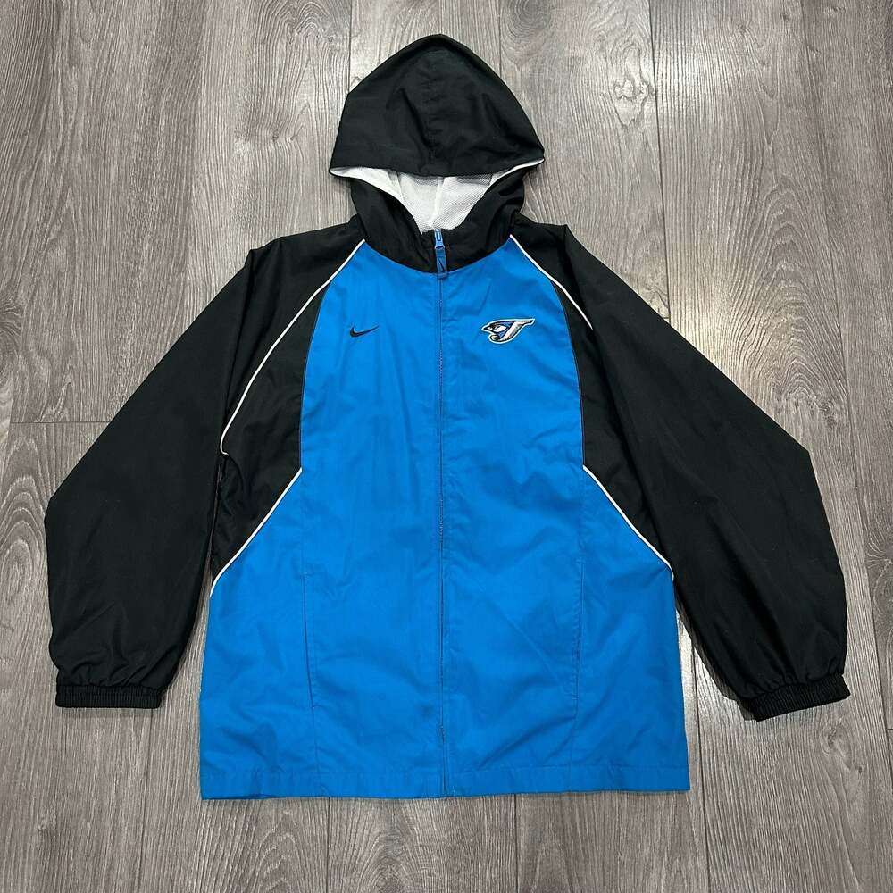 Nike Toronto Blue Jays Youth Medium 12/14 Hooded Windbreaker Jacket